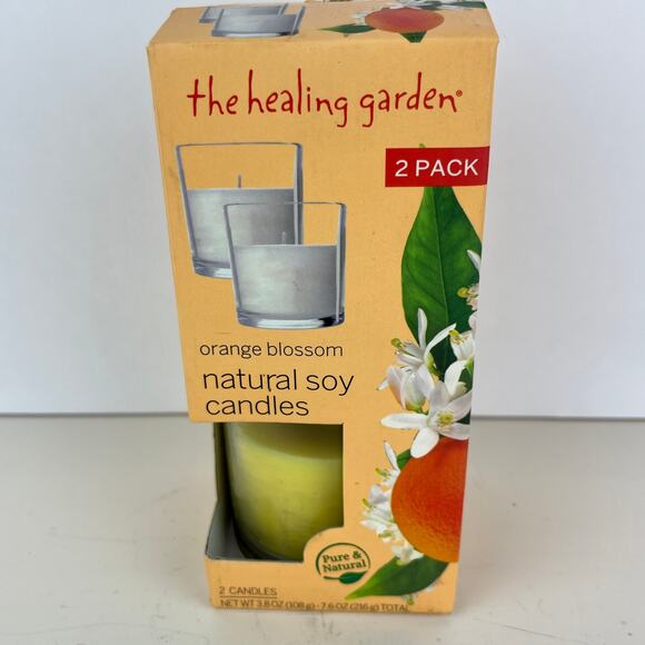 The Healing Garden Orange Blossom Natural Soy Candles 3.8 oz - Picture 3 of 6